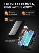 ORORO Women's Long Heated Vest with 4 Heat Zones, Heated Puffer Vest with Battery (Charger Not Included) (Navy Blue,M) - Like New