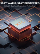 ORORO Women's Slim Fit Heated Jacket with Battery Pack and Detachable Hood (Black/Purple,L)