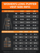 ORORO Women's Long Heated Vest with 4 Heat Zones, Heated Puffer Vest with Battery (Charger Not Included) (Navy Blue,M) - Like New
