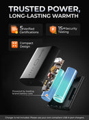 ORORO Men's Heated Vest with Battery, Lightweight Heating Fleece Vest  (Black, L) - Like New