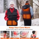 DR.PREPARE Heated Vest, XXL Unisex Winter Hooded Heated Vests Outerwear for Men Women, Lightweight USB Electric Heated Clothing Vest with 3 Heating Levels, Adjustable Size (Battery Pack Not Included) - Very Good