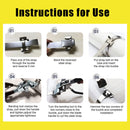 SGULLER Packaging Strapping Banding Tensioner Tools Kit, 3/4" x 100 Feet 304 Stainless Steel Banding Coil, 100 Pieces Ear-Lokt Buckles. Complete Packaging Strapping Solution