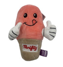 Strawberry Ice Cream Cone Dog Toy- Multipet