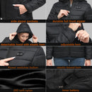 Womens Heated Jacket with Detachable Hood Waterproof, (Black, Large) Heated apparel - Like New