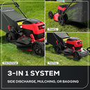 PowerSmart Electric Cordless Lawn Mower 17" 40V, 3-in-1 Brushless Push Lawn Mower, Lightweight, Foldable Handles - Very Good
