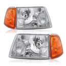 ALZIRIA Headlight Compatible With 01-11 Ranger 2001-2011 Ranger 2001 2002 2003 2004 2005 2006 2007 2008 2009 2010 2011 Ford Ranger With Corner Light Left And Right Side