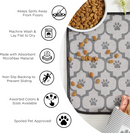 Bone Dry Machine Washable, Ultra Absorbent Pet Mat, 12x18", Red Stripe