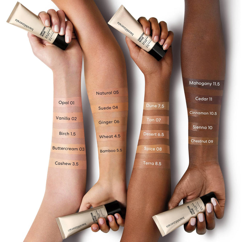 bareMinerals Complexion Rescue Tinted Moisturizer Buttercream 03 for Face with SPF 30 + Hyaluronic Acid, Hydrating Tinted Mineral Sunscreen for Face, Skin Tint, Vegan