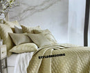 Hotel Collection Moonstone Champagne King Quilted Coverlet - Like New