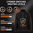 Heated Apparel Heated Jackets for Men with Battery Pack Included (Black,XL) - Like New