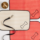 Bone Dry Machine Washable, Ultra Absorbent Pet Mat, 12x18", Red Stripe