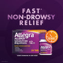 Allegra Adult Non-Drowsy Antihistamine Tablets for 12-Hour Allergy Relief, 60 mg, 24 Count
