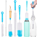 Turbo Bottle Brush Cleaner Set of 5 | Multi-Size Cleaning Brushes for Bottles, Cups & Straws