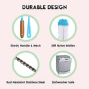 Turbo Bottle Brush Cleaner Set of 5 | Multi-Size Cleaning Brushes for Bottles, Cups & Straws
