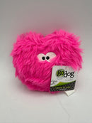 Pink Fuzzy Heart Godog Pet Toy