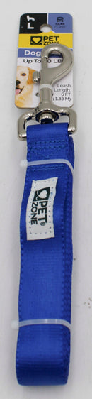 Pet Zone Solid Blue Leash for Large Dogs
