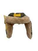 Small Mackinaw Plaid Winter Hat Dog Toy – Squeaky Fetch Toy for Small Dogs