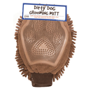 Dirty Dog Grooming Mitt- Brown