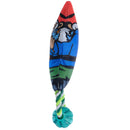 Pronk! Garden Gnome Bird-Holding Squeaky Rope Dog Toy, Pet Supply for Dogs