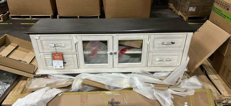 72” wide Holden 3-in-1 TV Console entertainment media stand center table living room drawers