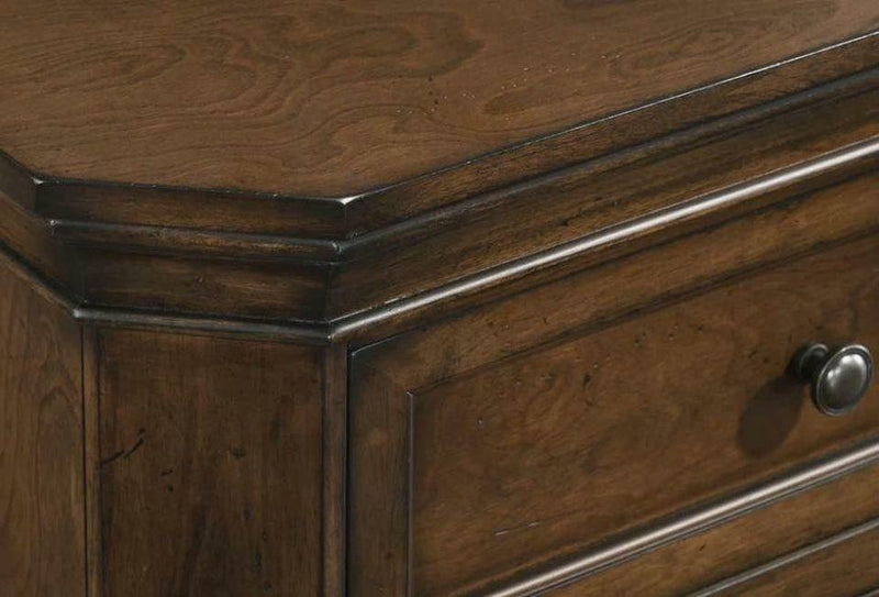 Maderne Traditional Wood 9-Drawer Dresser, Antique Walnut Finish bedroom wooden furniture