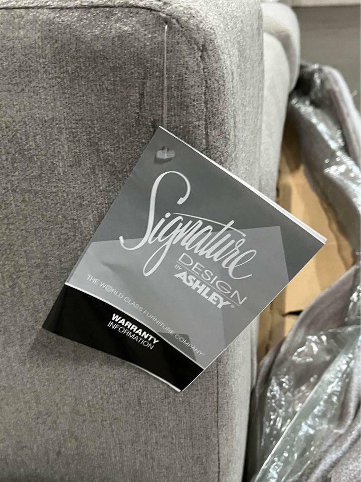 Maggie Sofa 96 inch wide couch sofa gray Signature Design by Ashley