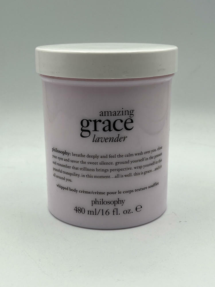 New Philosophy Amazing Grace Lavender Whipped Body Creme Cream Moisturizer 16 oz