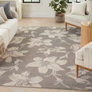 Reclaimed Rug Collection, Bloom, Gray Ivory 9x12 - Like New