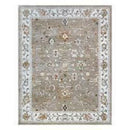GERTMENIAN Bowery 9 X 13 Taupe Indoor Border Area Rug - Like New