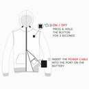 Sailwind Women's Heated Hoodie with Battery Pack 10000mAh,3 Heating Level Winter Outdoor Full Zip Hooded Sweatshirt for Women (Black M)