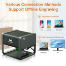 IKLESTAR 5500mW Laser Engraver CNC TX Laser Logo Mark Printer with App Software Control Mini Laser Engraving Cutter Machine