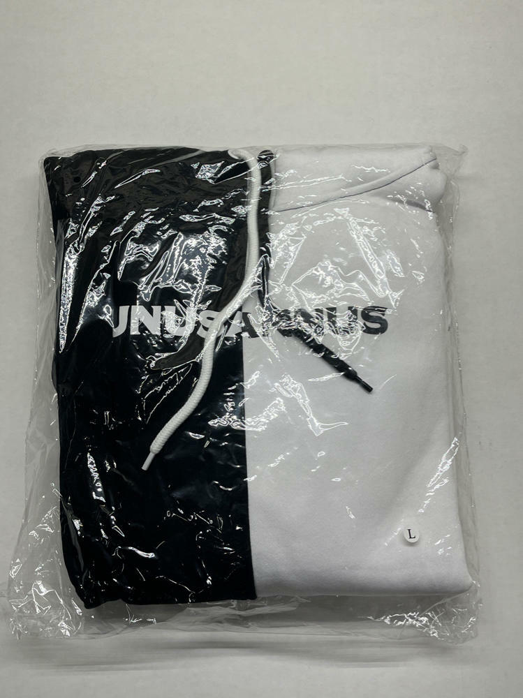 NEW Unus Annus Black And White Split Urban Hoodie Exclusive rare YouTube merch