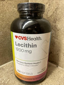 CVS Lecithin Nervous System Health 1200 mg Softgels 250 ct EXP 07/25
