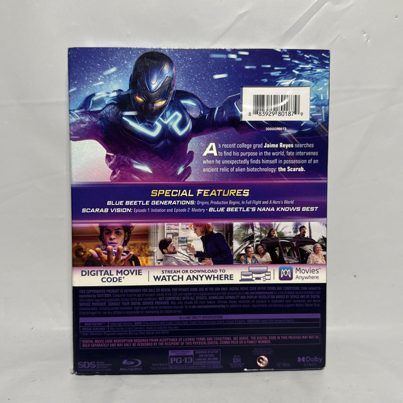 New Sealed Blue Beetle Blu-ray - Digital  W/ Slipcover