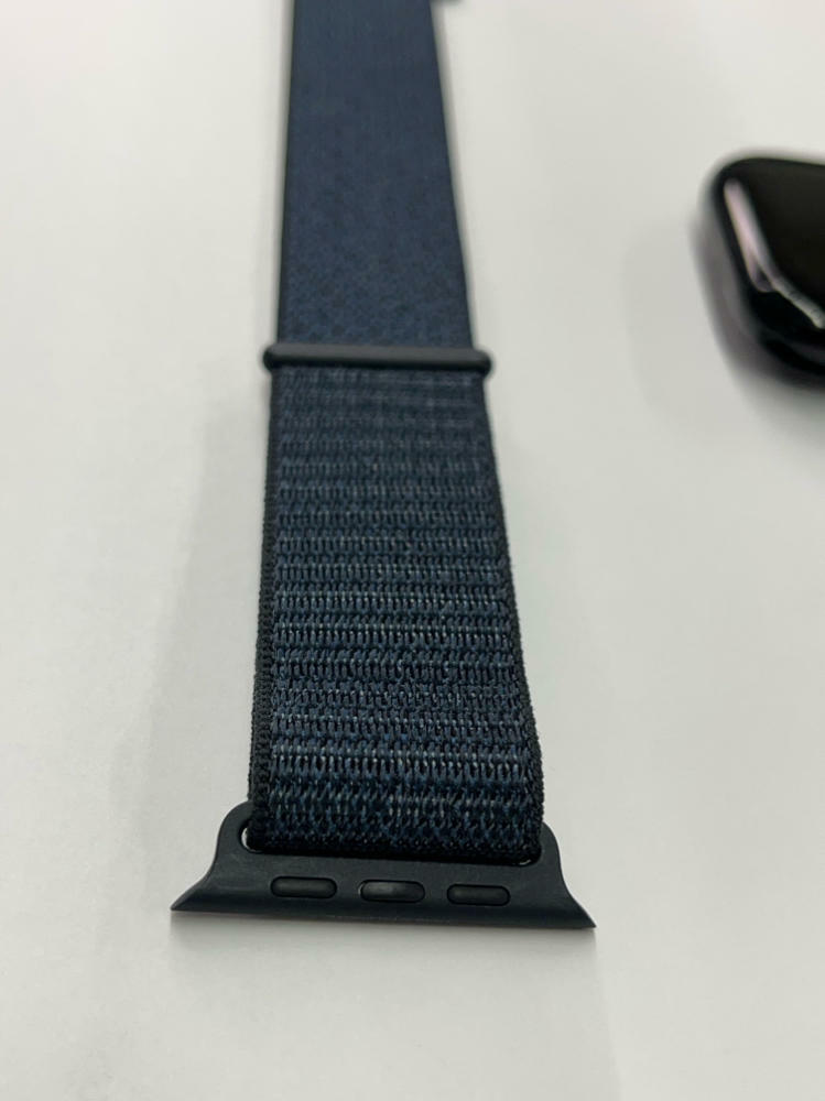 Apple Watch Series 10 (GPS) 46mm Case w Ink Sport Loop Jet Black MWWR3LW/A 2024 - Very Good