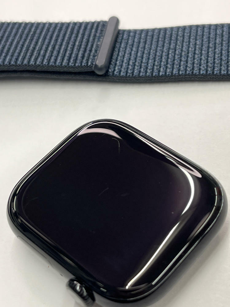 Apple Watch Series 10 (GPS) 46mm Case w Ink Sport Loop Jet Black MWWR3LW/A 2024 - Very Good
