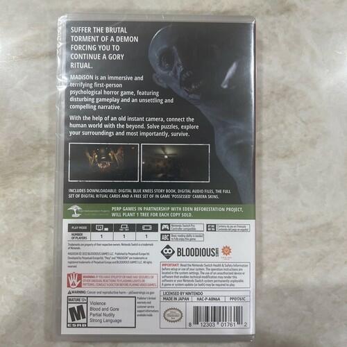 MADiSON NINTENDO SWITCH NEW FACTORY SEALED HORROR US EDITION