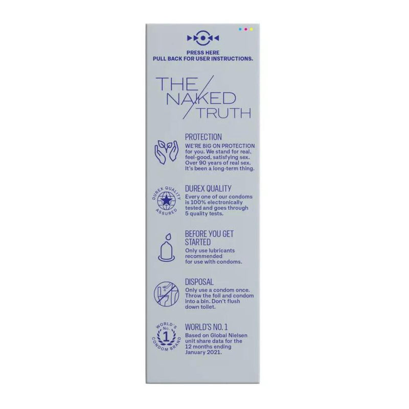 Durex Air Large Wide Fit Natural Rubber Latex Condoms 10 Ct - LOT OF 2 Boxes