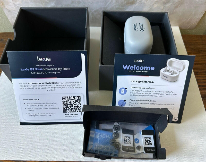 Lexie B2 Plus OTC Hearing Aids Powered by Bose, Rechargeable Self-Fitting