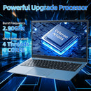 Naclud 15.6 Inch Laptops Windows 11 Laptop 4GB 128GB SSD Celeron N5095 Quad-Core