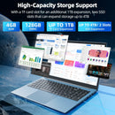 Naclud 15.6 Inch Laptops Windows 11 Laptop 4GB 128GB SSD Celeron N5095 Quad-Core