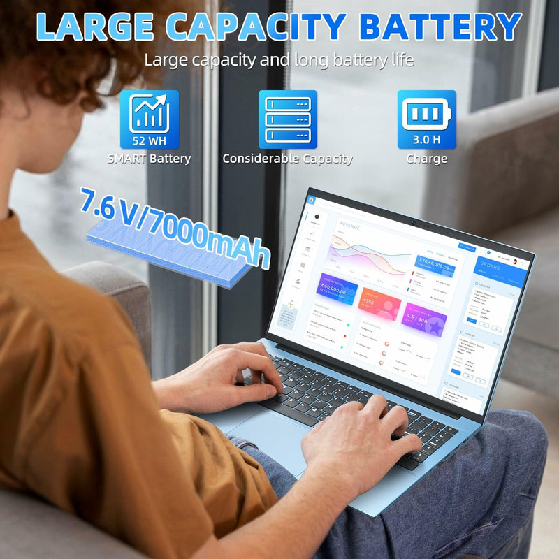 Naclud 15.6 Inch Laptops Windows 11 Laptop 4GB 128GB SSD Celeron N5095 Quad-Core