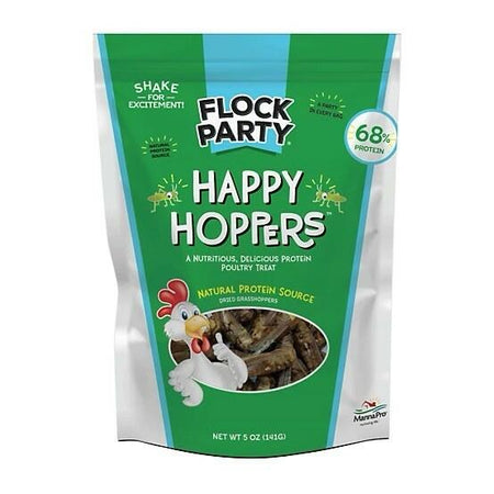 12 Pack Of 5 Oz Flock Party Happy Hoppers Grasshopper Chicken Treats New Sealed