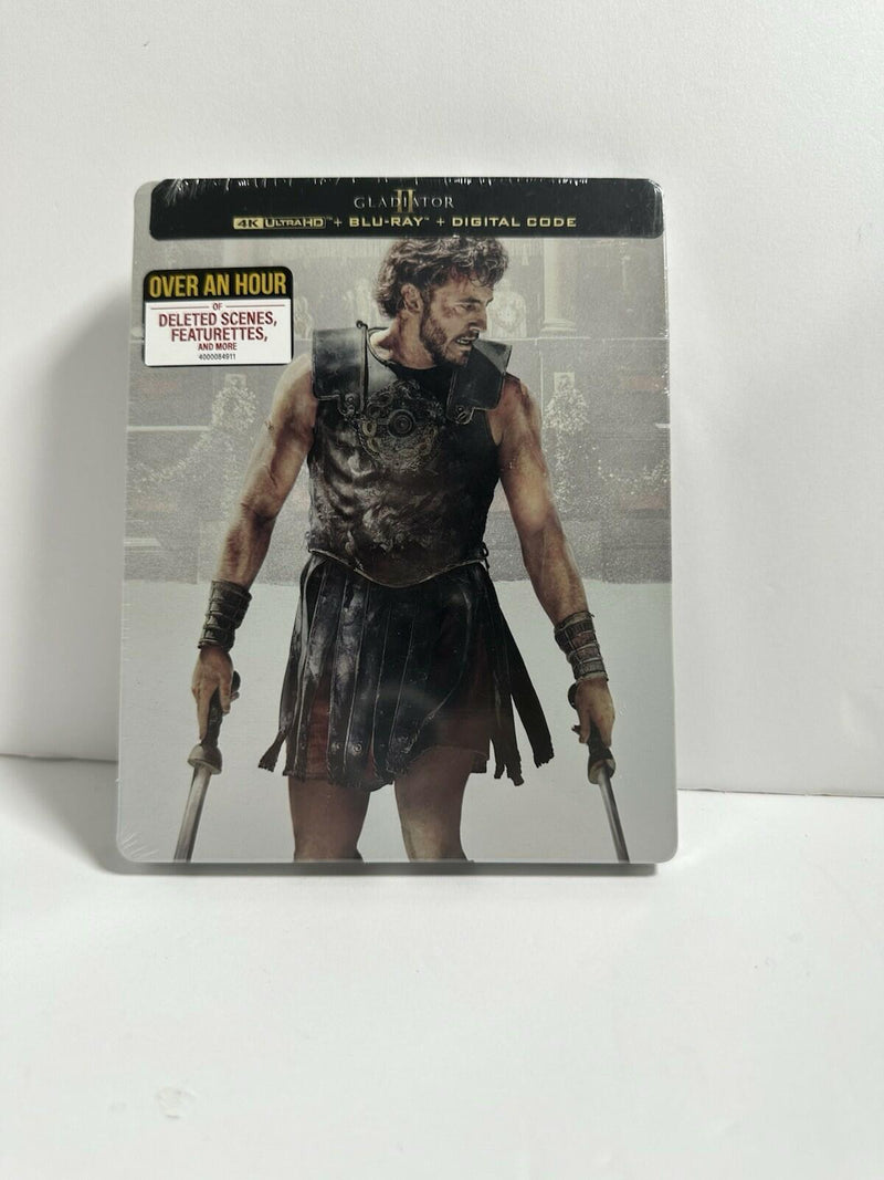 Gladiator 2 II Steelbook (4K UHD + Blu-ray + Digital) Brand New/Sealed