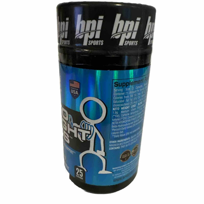 BPI Health Keto Weight Loss Ketogenic Diet Supplement 75 Capsules Exp. 01/2027