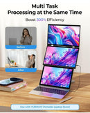 Portable Dual Monitors - 15.6” 2K Dual Screen Monitor for Laptop(Win/Linux),...