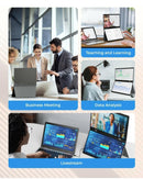 Portable Dual Monitors - 15.6” 2K Dual Screen Monitor for Laptop(Win/Linux),...