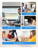 Portable Dual Monitors - 15.6” 2K Dual Screen Monitor for Laptop(Win/Linux),...