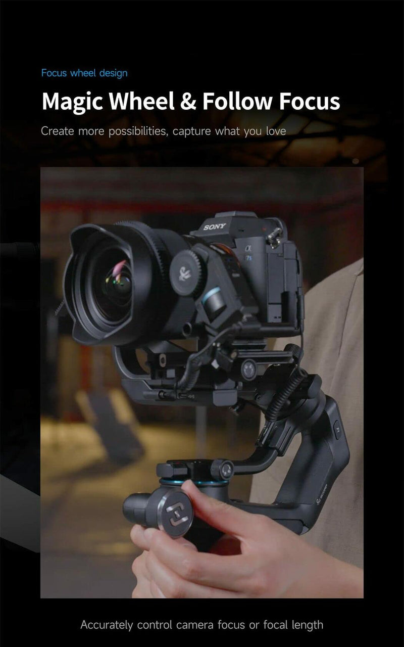 SCORP-C Gimbal Stabilizer for Cameras DSLR Mirrorless 3-Axis 5.5lbs Payload