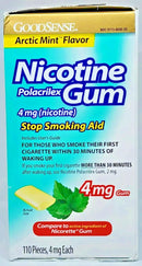 3x GoodSense Nicotine Gum 4mg Arctic Mint, 110 Pieces ea (3x110=330) EXP 01/2026